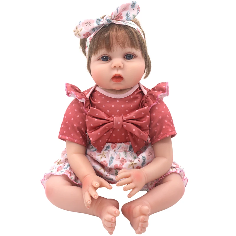 50-55cm Reborn Baby Doll Clothes Rompers 22 Inch Doll Clothes Dress Skirt Toys Outfit thumbnail 3