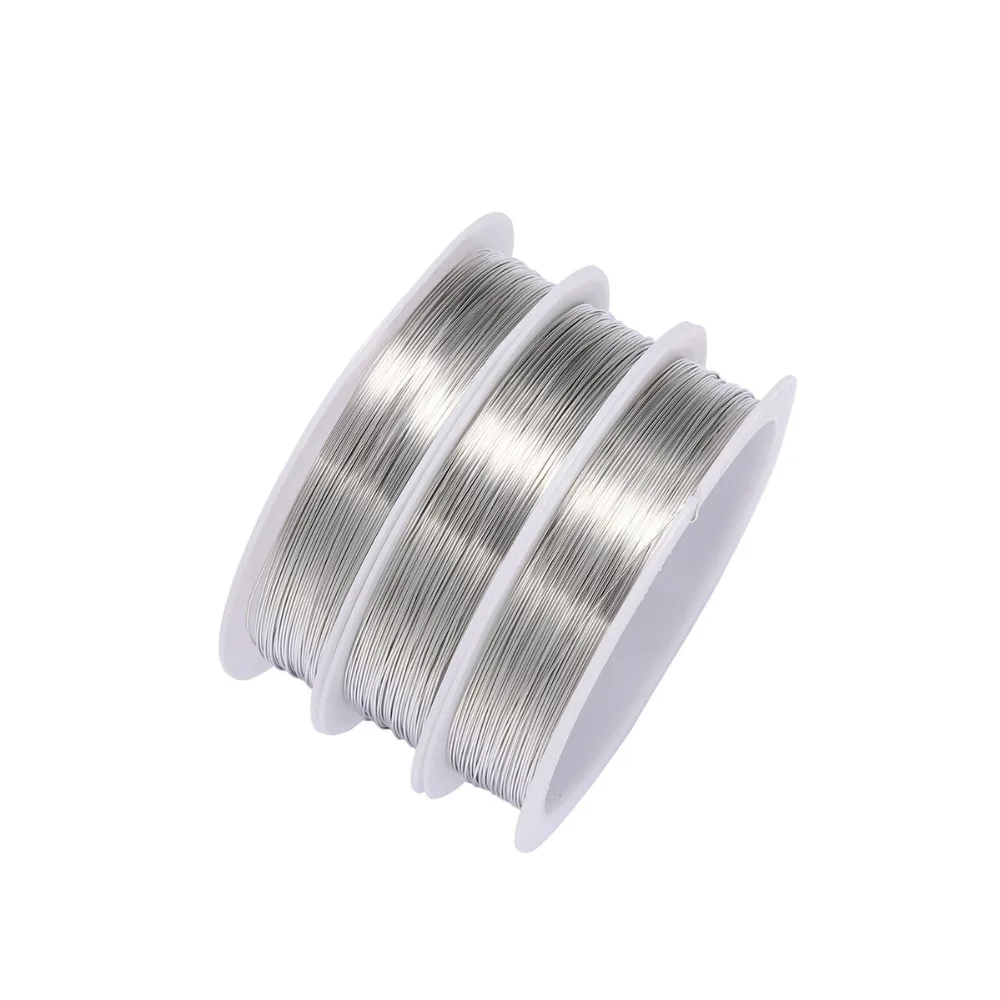 1 Roll 0.2/0.3/0.4/0.5/0.6/0.7/0.8/1mm Sturdy Copper Wire Beading Wire For Bracelet Necklace DIY Jewelry Making Accessories thumbnail 5