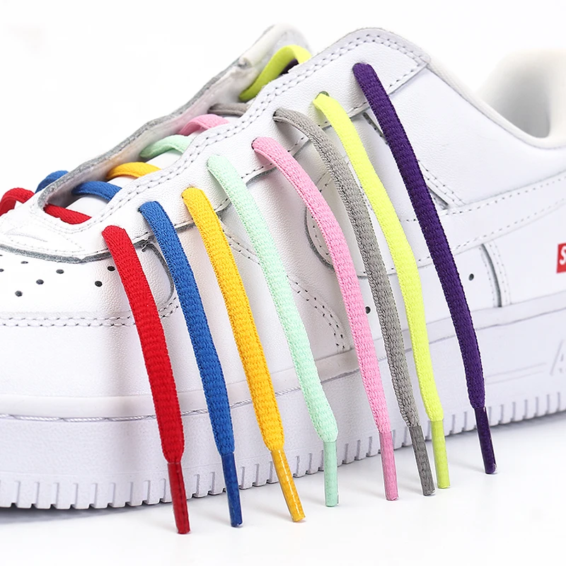 Men's And Women's Sports Shoelaces Color Flat Semicircular Shoelace Suitable For All Shoes Round Laces 23 Colors 1 Pair thumbnail 3