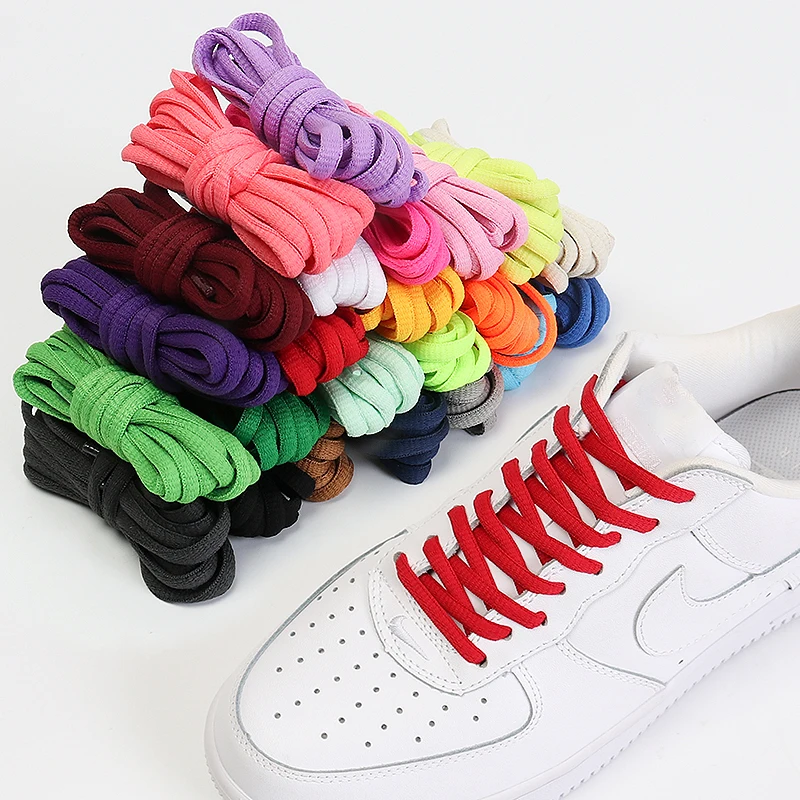 Men's And Women's Sports Shoelaces Color Flat Semicircular Shoelace Suitable For All Shoes Round Laces 23 Colors 1 Pair thumbnail 5