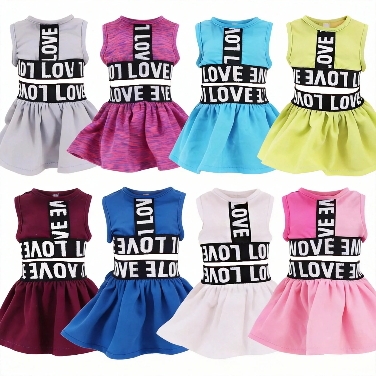 Clothes For Doll Tops+Short Skirt Fit 18Inch American Doll&43Cm Baby Doll Accessories,Our Generation Children's Toys Gift