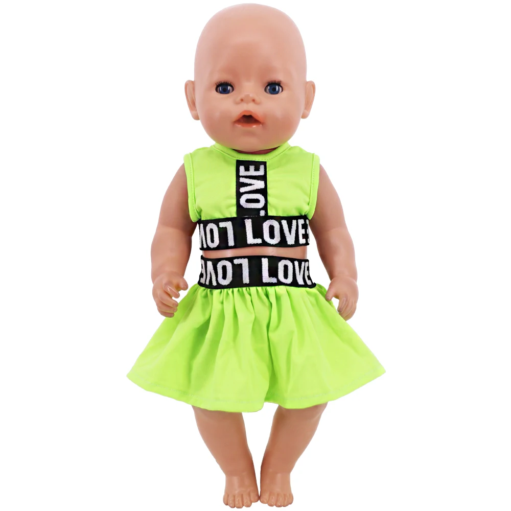 Clothes For Doll Tops+Short Skirt Fit 18Inch American Doll&43Cm Baby Doll Accessories,Our Generation Children's Toys Gift thumbnail 4