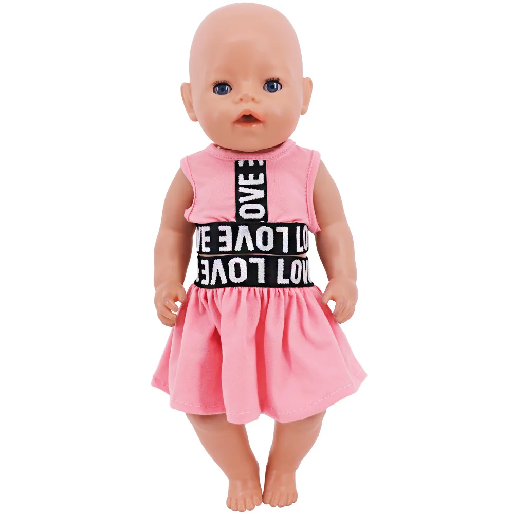 Clothes For Doll Tops+Short Skirt Fit 18Inch American Doll&43Cm Baby Doll Accessories,Our Generation Children's Toys Gift thumbnail 6