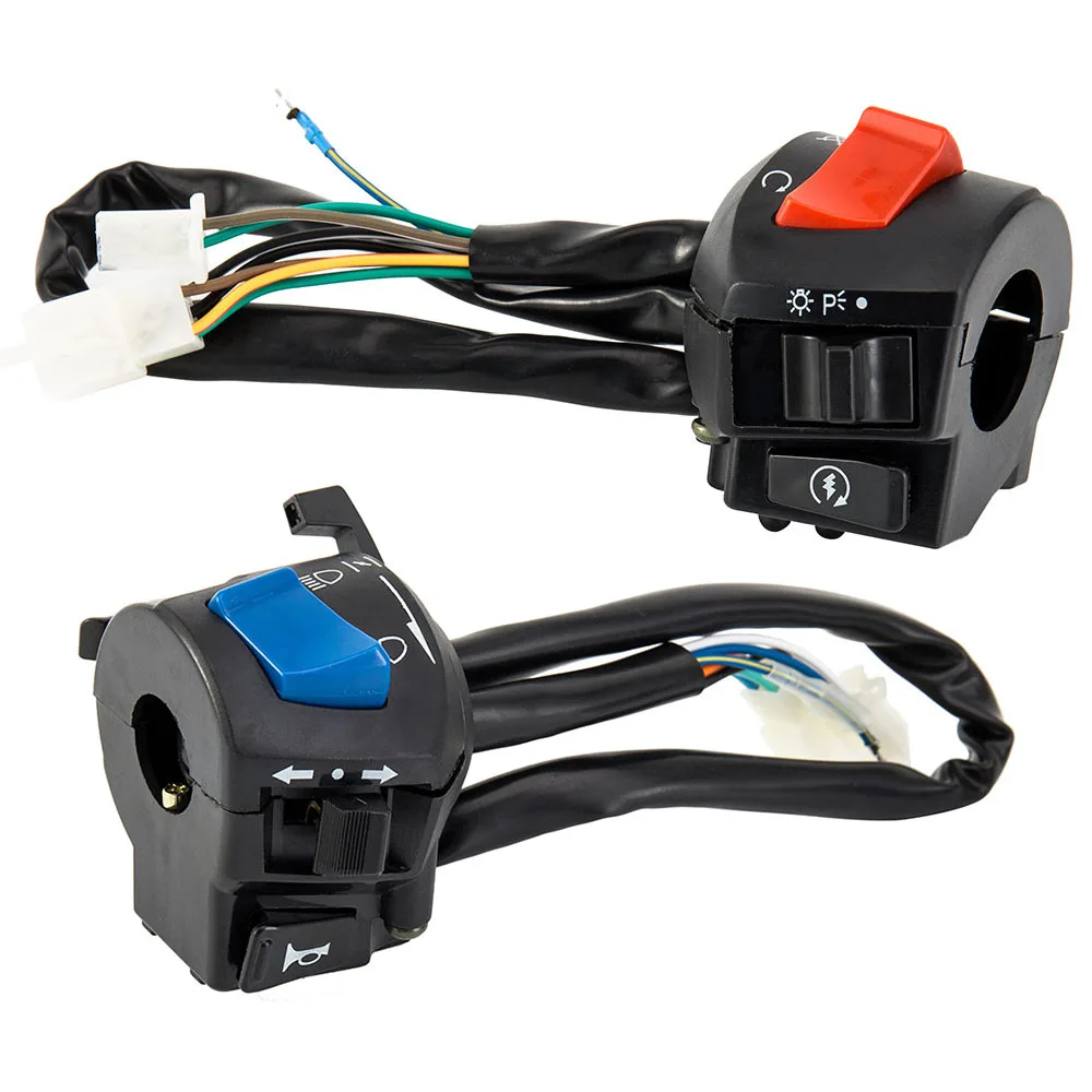 Motorcycle Switch Control Handlebar 7/8inch Universal Waterproof Horn Turn Signal Headlight Modified Switches Accessories thumbnail 3