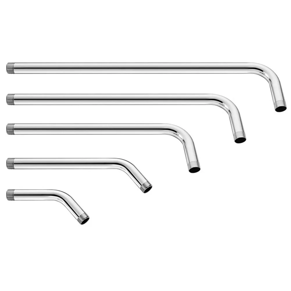15/20/25/30/35cm Stainless Steel Wall Shower Arm Shower Head Extension Pipe Arm Bracket Bathroom Home Accessories thumbnail 2