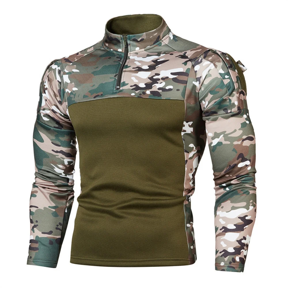 2024 New Men's Shirt Men Uniform Camouflage hoodie Clothes Jogging Sweatshirt long sleeve thumbnail 3