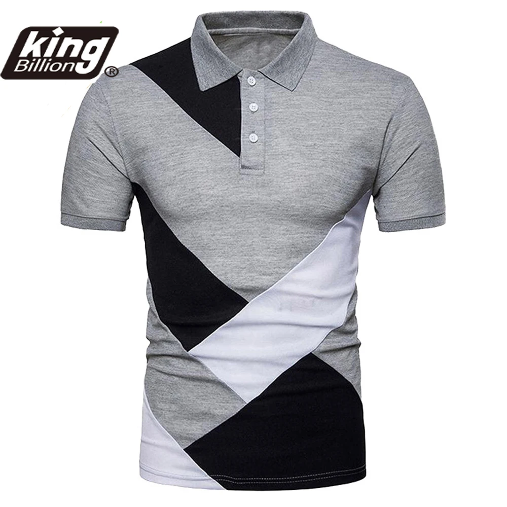 KB Men Polo Men Shirt Short Sleeve Polo Shirt Contrast Color Polo New Clothing Summer Streetwear Casual Fashion Men tops thumbnail 2