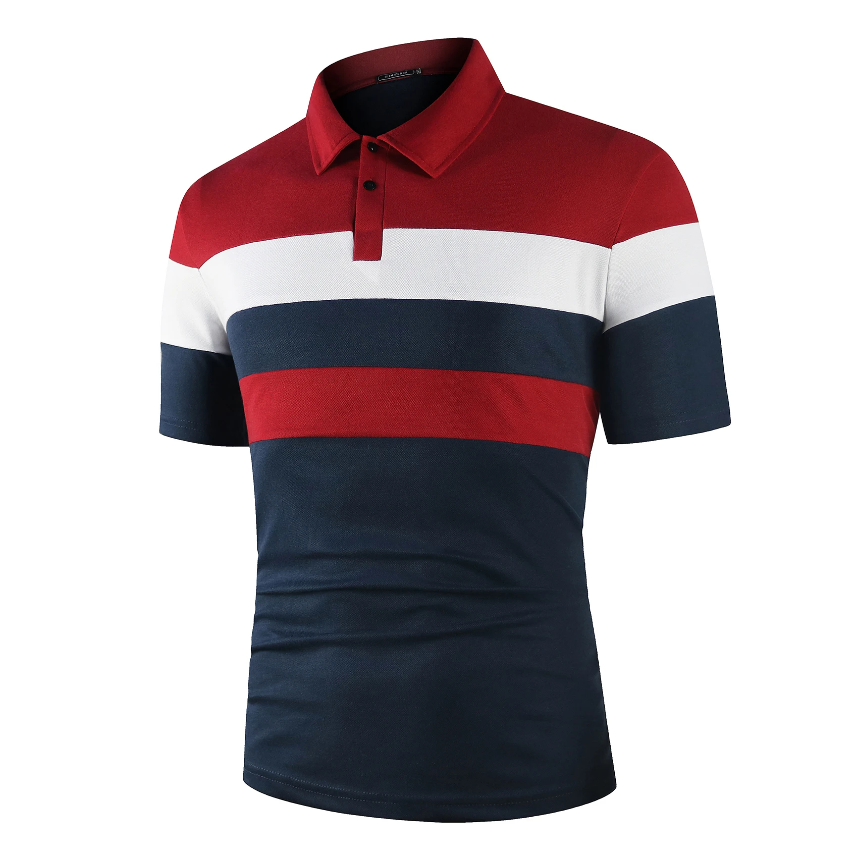 KB Men Polo Men Shirt Short Sleeve Polo Shirt Contrast Color Polo New Clothing Summer Streetwear Casual Fashion Men tops thumbnail 5