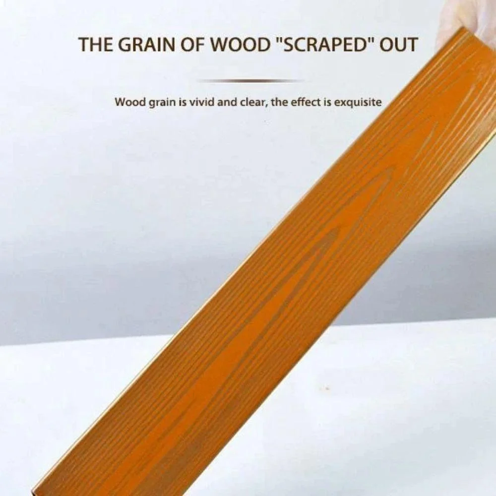 6Pcs Rubber Texture Roller Brush Imitation Wood Graining Wall Painting Home Decoration Art Embossing Diy for Wall Painting Tools thumbnail 4
