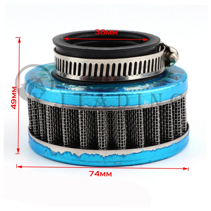 Universal Air Filter 35mm-60mm High Flow Sports Intake ATV Pit Dirt Bike Motorcycle Accessories For Honda Kawasaki Yamaha thumbnail 5