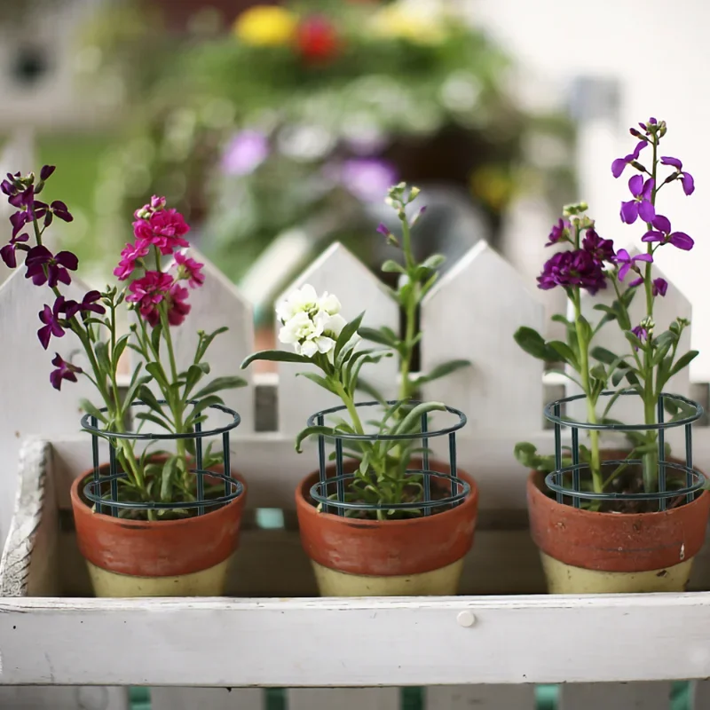 4/1Pcs Can Spliced Plant Support Pile 2Size Single Layer Orchid Rack Multi Meat Sun Flower Support Leaf Rack Garden Accessories thumbnail 2