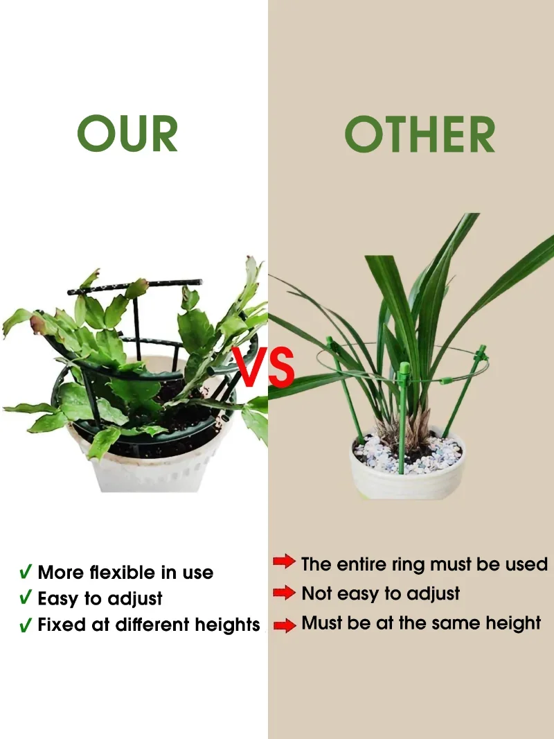 4/1Pcs Can Spliced Plant Support Pile 2Size Single Layer Orchid Rack Multi Meat Sun Flower Support Leaf Rack Garden Accessories thumbnail 3