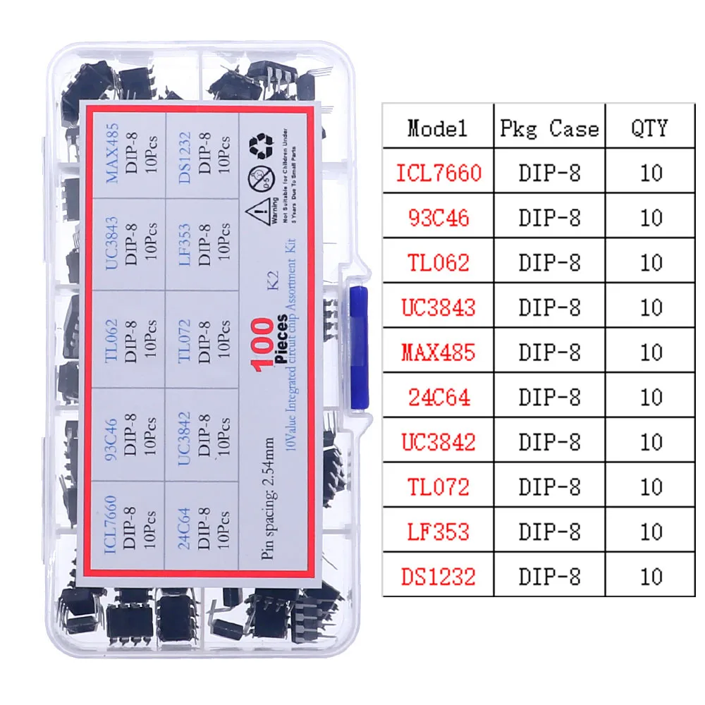 IC Integrated Circuit Chip Assortment Kit IC Sockets set 4000 4500 74HC 74LS Common CMOS Logic IC Series thumbnail 5