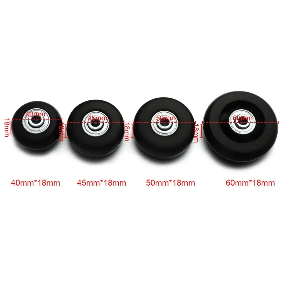 12/24Pcs/Set Suitcase Parts Axles Dia40mm/50mm/60mm Silent Travel Luggage Wheels Casters Repair Replacement Axles Repair Kit thumbnail 4