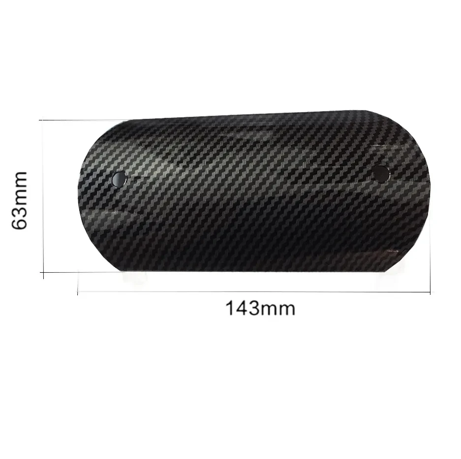 Universal Motorcycle Exhaust Pipe Carbon Fiber Style Heat Shield Cover Muffler Protector Guard Moto Accessories thumbnail 3