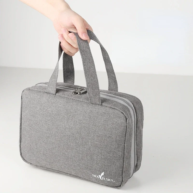 Travel Waterproof Folding Dry and Wet Separation Toiletry Bag Cosmetic Storage Bag Large Capacity Cosmetic Bag thumbnail 6