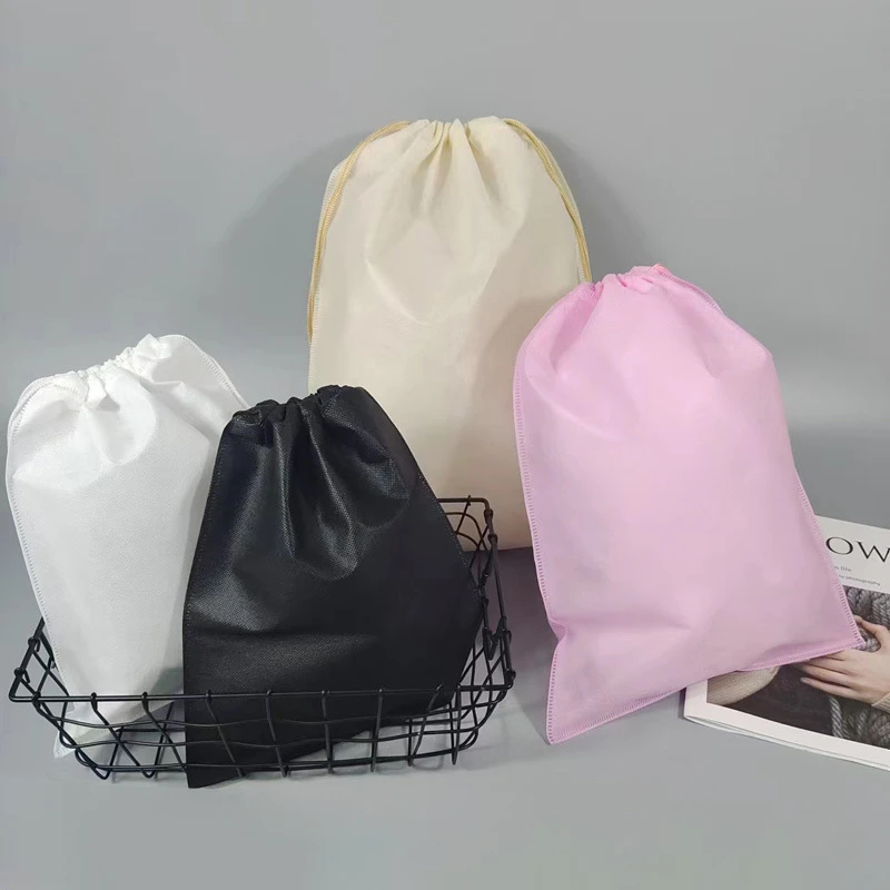 StoBag Non-woven Drawstring Bags Shoe Clothes Storage Fabric Portable Reusable Travel Organizer Pouches Custom Logo(Extra Fee) thumbnail 2