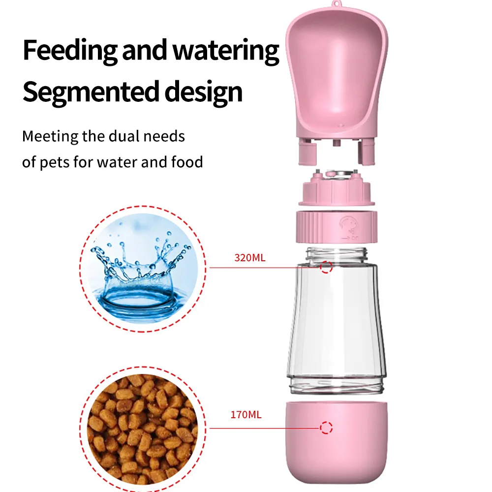 Portable Water Bottle for Small and Big Dogs, Outdoor Drinker, Puppy, Pet, Travel, Drinking Bowl, Dog Supplies thumbnail 4