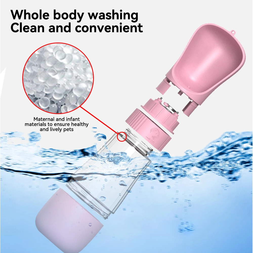 Portable Water Bottle for Small and Big Dogs, Outdoor Drinker, Puppy, Pet, Travel, Drinking Bowl, Dog Supplies thumbnail 5
