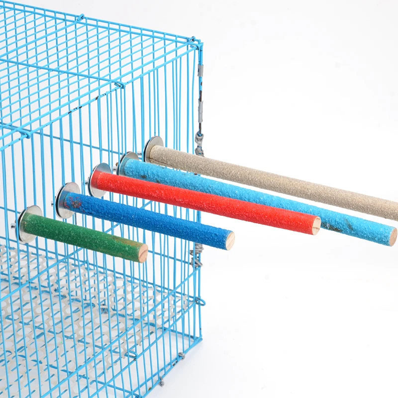 1Pc Pet Bird Chew Toys Parrot Perches Stand Platform Cage Toy Paw Grinding Clean Toys Parrot Scrub Stick thumbnail 4