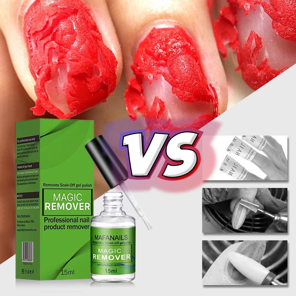 MAFANAILS 15ml Magic Remover Nail Gel Polish Remover UV Gel Polish Fast Remove Semi Permanent Varnish Polish Cancel Glue 15&ml thumbnail 2