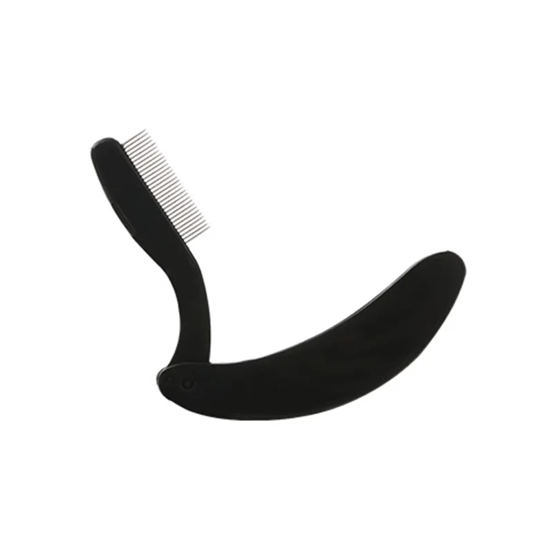 1pc Eyelash Beauty Collapsible Separator Portable Eyelash Brush Comb Mascara Curl Eye Lash Stainless Steel Eyelash Combing Tools thumbnail 4