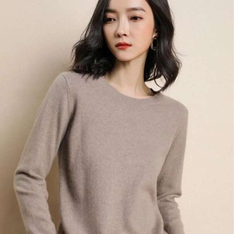 New Women Sweater O-neck Autumn Winter Basic Pullover Warm Casual Pulls Jumpers Korean Fashion Spring Knitwear Bottoming Shirt thumbnail 2