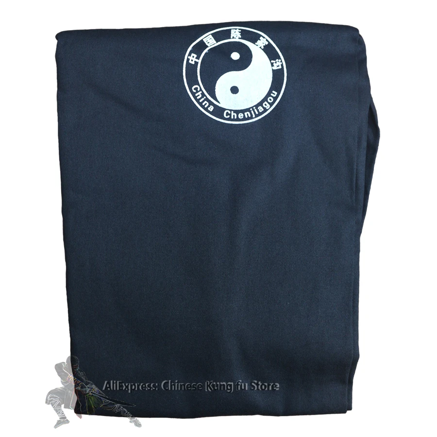 Black Cotton Twill Tai Chi Kung fu Pants Wushu Martial arts Wing Chun Qigong Meditation Yoga Trousers thumbnail 4