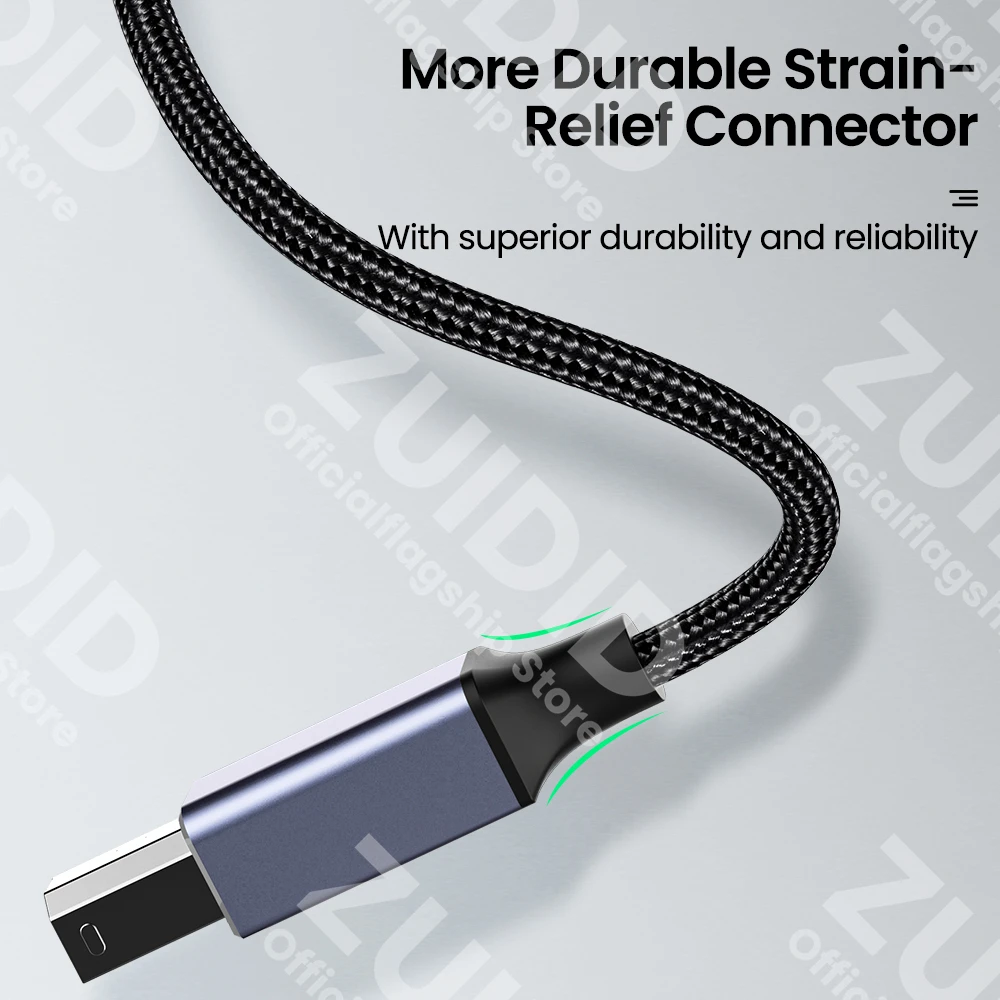 USB Type-C to USB Type B 2.0 Cable for New MacBook Pro HP Canon Brother Epson Dell Samsung Printer Type C Printer Scanner Cord thumbnail 4