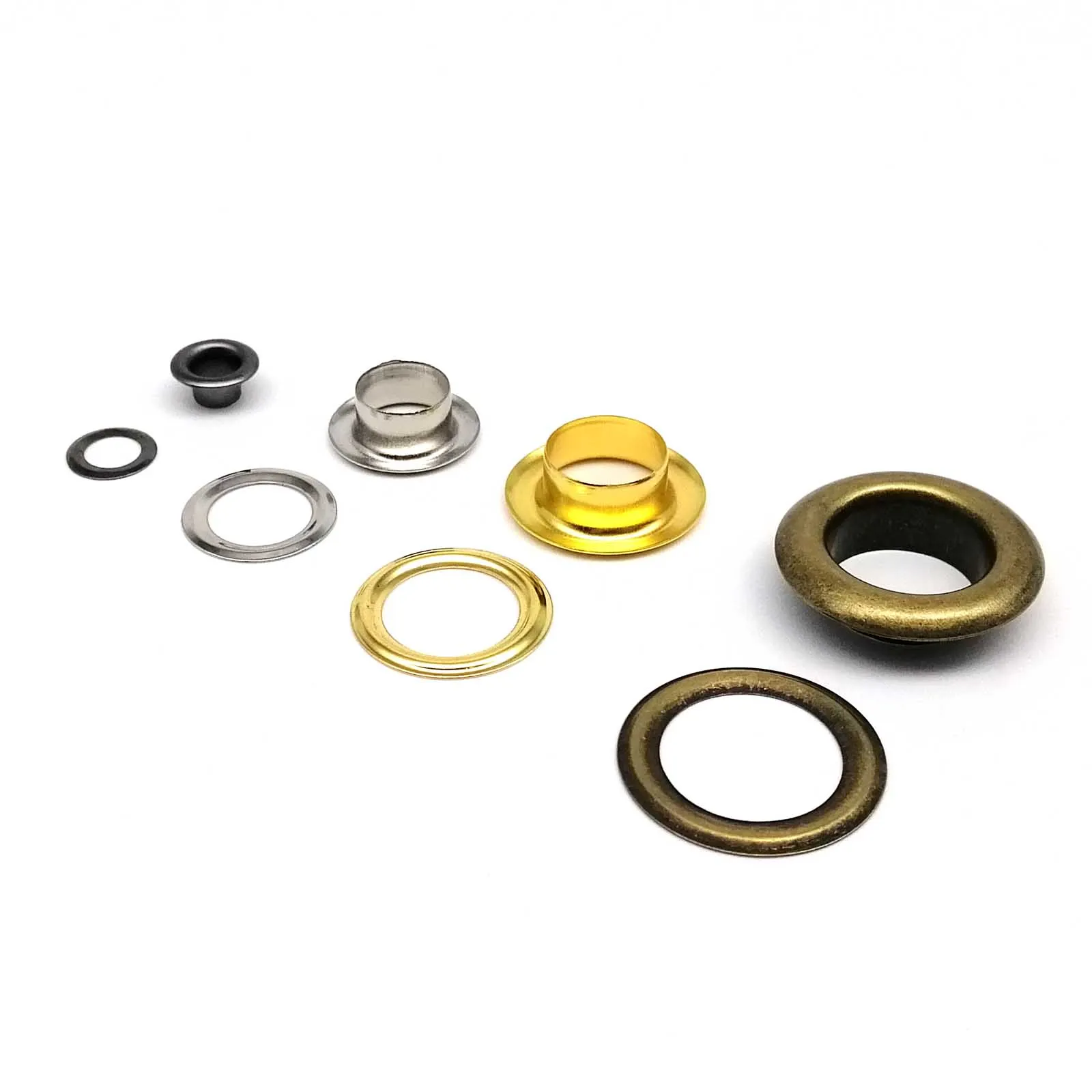 50 sets 6mm 8mm 10mm 12mm High Quality Leather Bag Shoes Belt Canvas Cap Clothes Eyelet With Washer Grommet Ring Air Hole Repair thumbnail 4