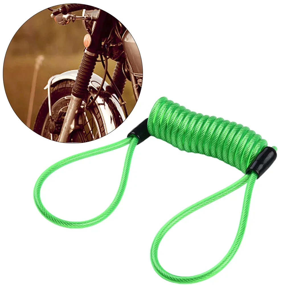 1pcs Helmet Motorcycle Disc Brake Lock Anti-theft Spring Reminder Rope 120cm 2 Looped-ends Spring Cord For External Engine Motor thumbnail 5