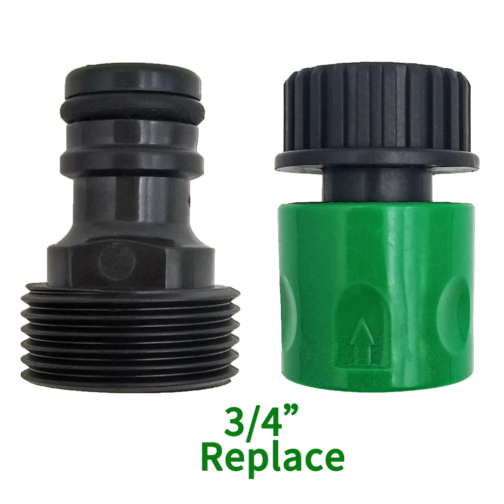 Quick Connector Nipple EURO USA 3/4 Inch Male Threaded Hose Pipe Adapter for Garden Tubing Drip Irrigation Watering System thumbnail 6