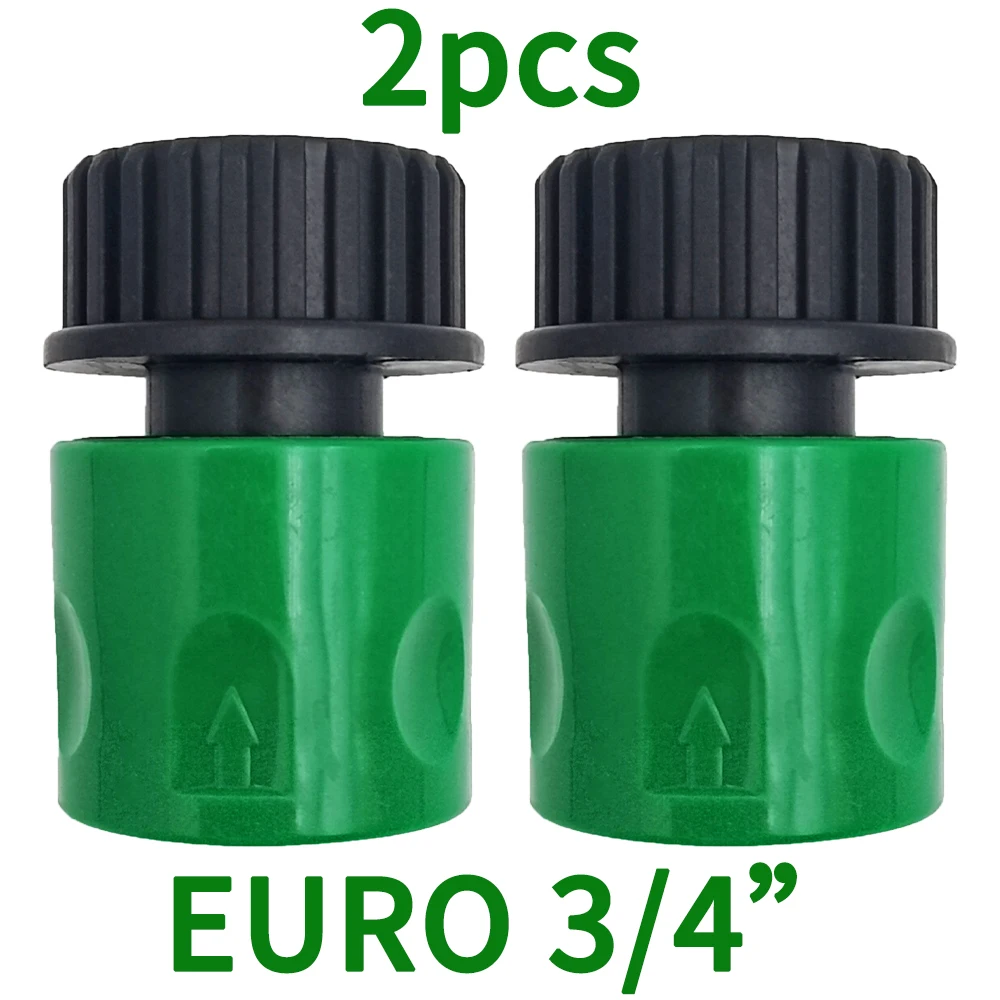 Quick Connector Nipple EURO USA 3/4 Inch Male Threaded Hose Pipe Adapter for Garden Tubing Drip Irrigation Watering System thumbnail 2