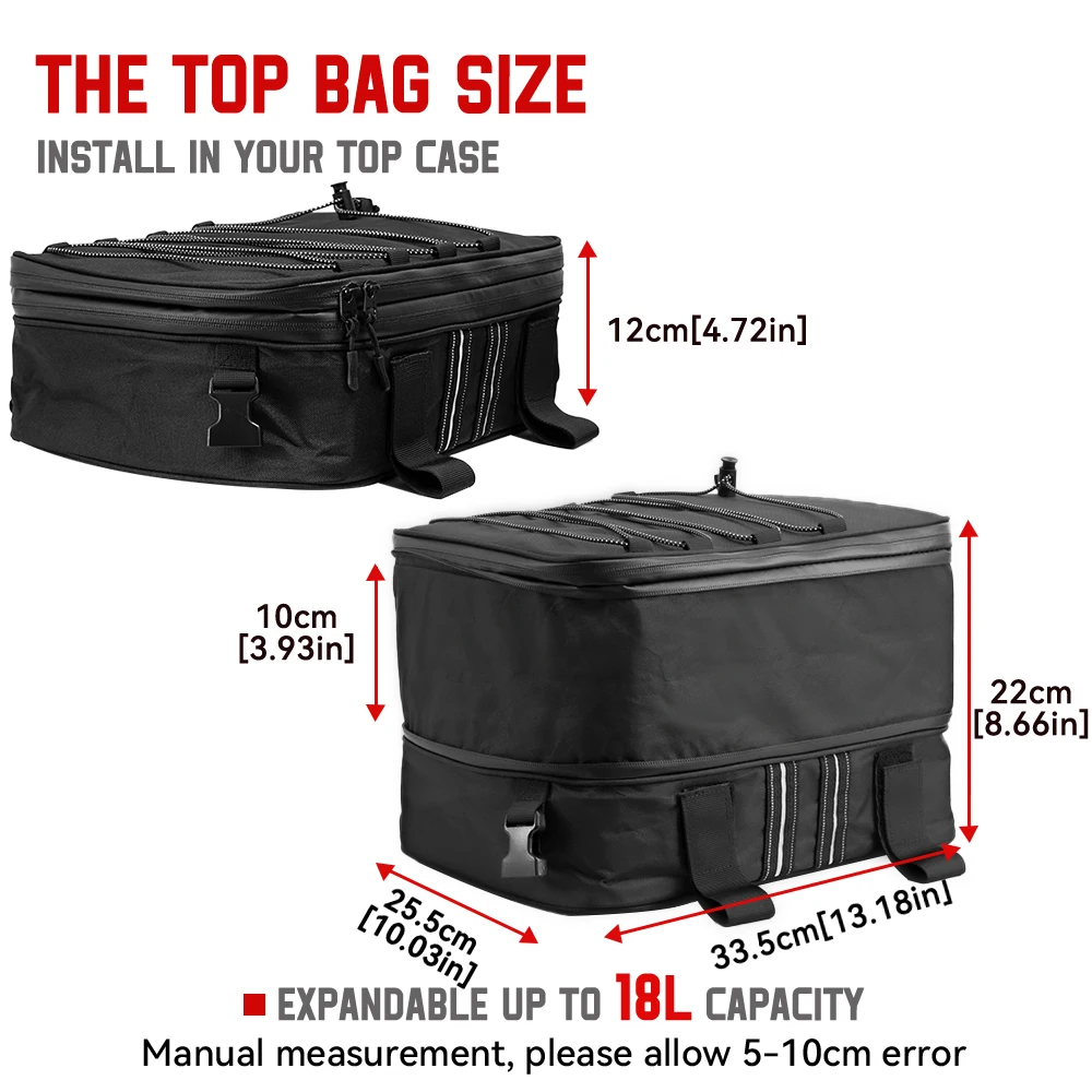Motorcycle Luggage Bags Additional Bags for BMW GS 1200 LC Adventure 2013-2017 R1250GS R1200GS Adventure Top Pack thumbnail 3