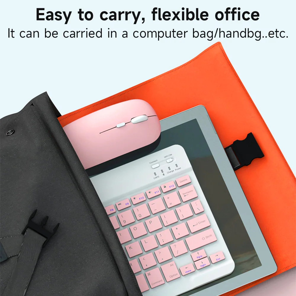 Bluetooth Keyboard for IOS Android Windows Wireless Keyboard for Tablet Cellphone Tablet Accessories for iPad Samsung Tab Mouse thumbnail 5