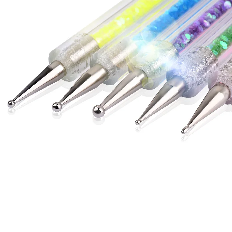 5Pcs Nails Art Dotting Pen Nails Brushes For Nails Art Accessories Tools Kits Nail Supplies For Professionals Manicure Set thumbnail 4