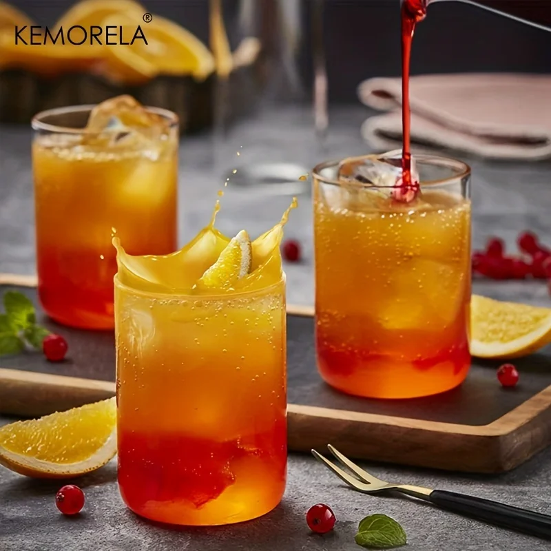6/4PCS 15/19 Oz BPA Free Borosilicate Drinking Glasses Set Heat Resistant, Dishwasher Safe For Cocktail Whiskey Soda Water Beer thumbnail 3