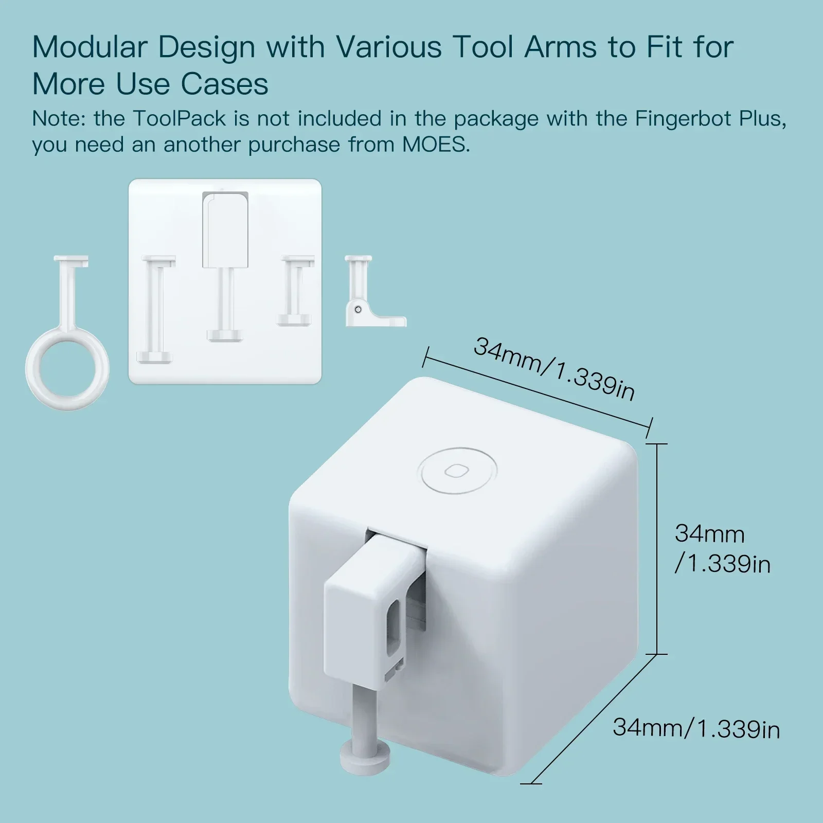 MOES Tuya Fingerbot Button Pusher New ZigBee finger robot Smart Life App automatic switch Voice Control Alexa Google Home thumbnail 6