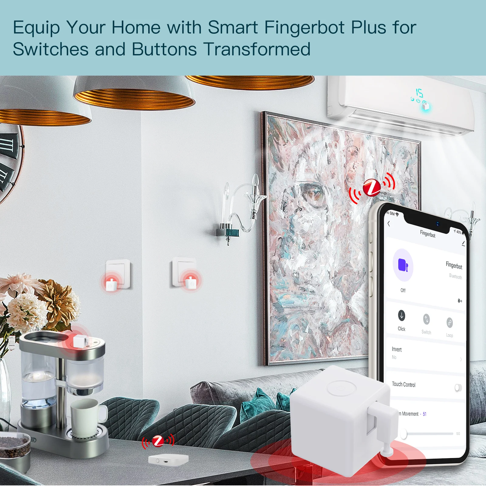 MOES Tuya Fingerbot Button Pusher New ZigBee finger robot Smart Life App automatic switch Voice Control Alexa Google Home thumbnail 3