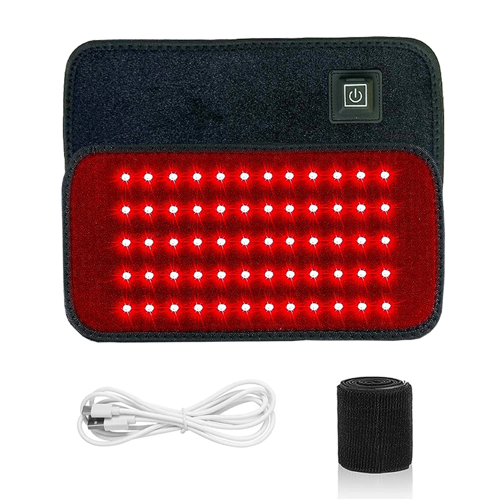 60 LEDs Red＆Infrared Light Therapy Belt 850nm 660nm Back  Burn Fat Wrap Slimming Machine Waist Heat Pad Full Body thumbnail 2