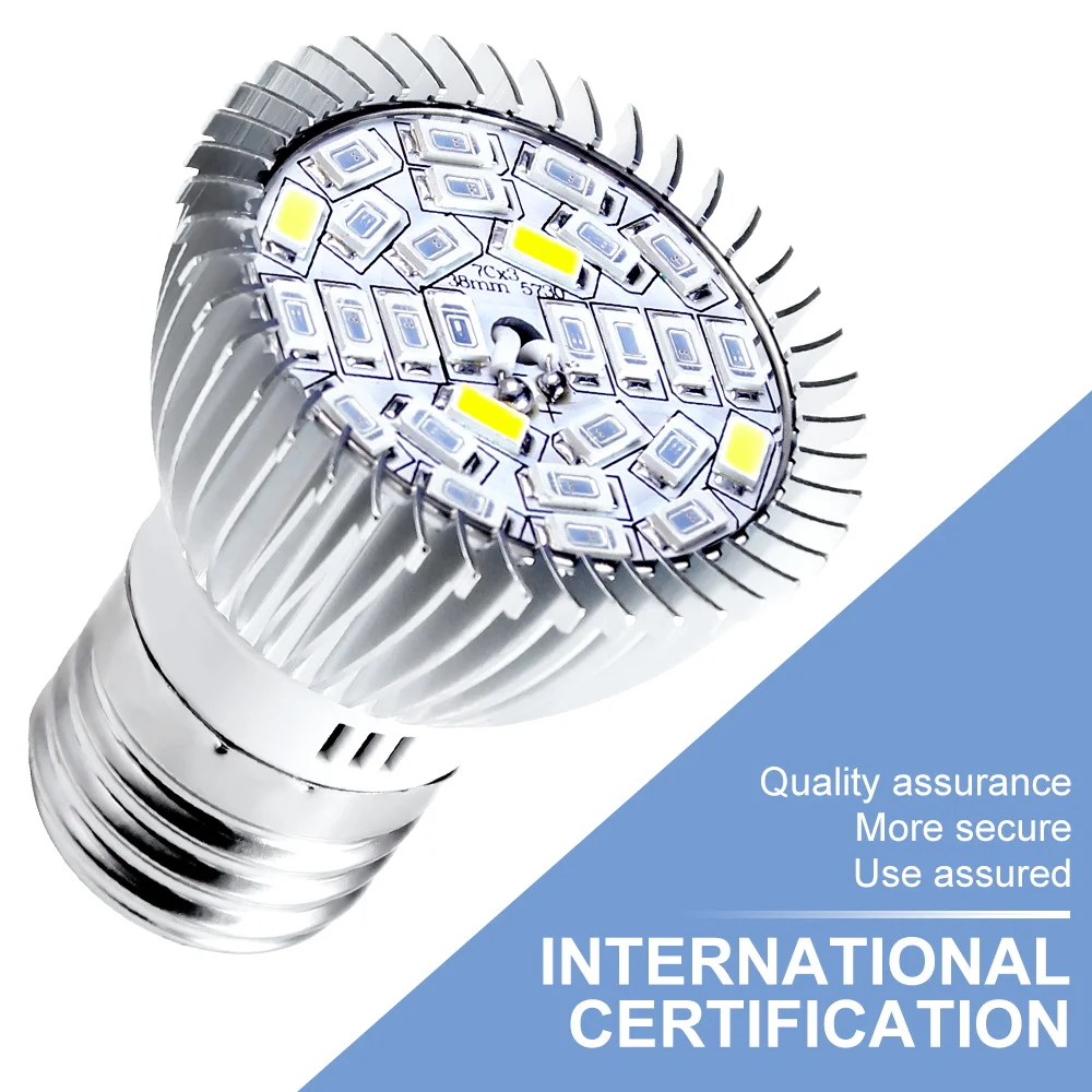 220V LED Full Spectrum Grow Light Bulb E27 Phytolamp For Plants LED E14 UV Lamp Indoor Flower Seeds Hydroponics Growth Lights thumbnail 2