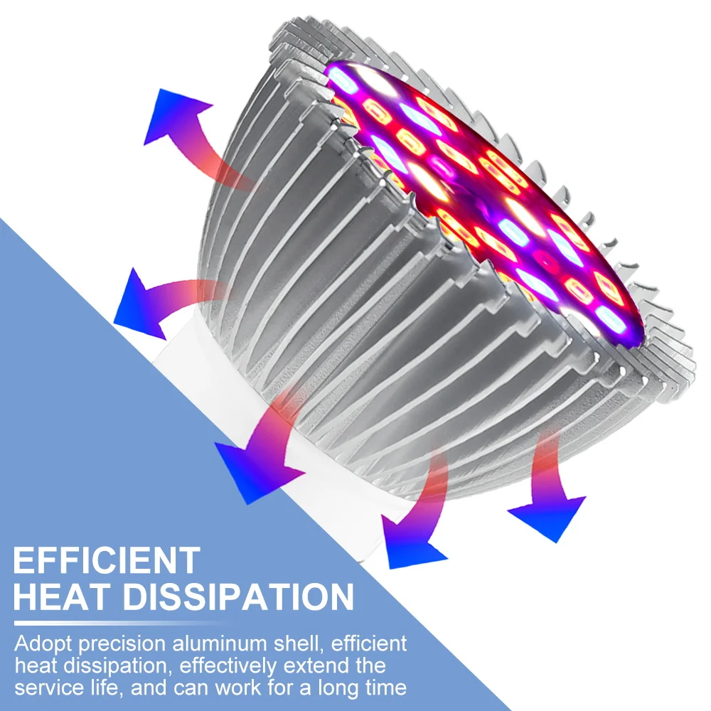 220V LED Full Spectrum Grow Light Bulb E27 Phytolamp For Plants LED E14 UV Lamp Indoor Flower Seeds Hydroponics Growth Lights thumbnail 4