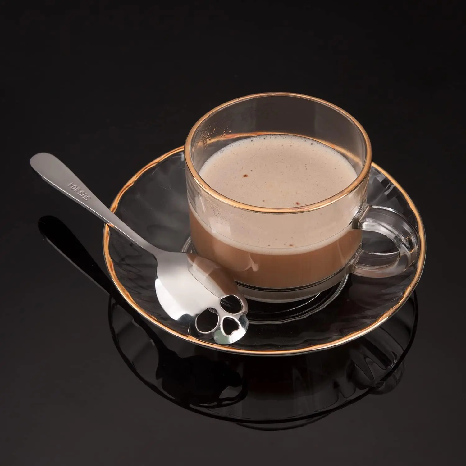 1PCS Coffee Spoon Creative Skull Shape Teaspoon Stainless Steel Tableware Dessert Coffee Scoop For Tea Sugar Christmas Gifts thumbnail 5