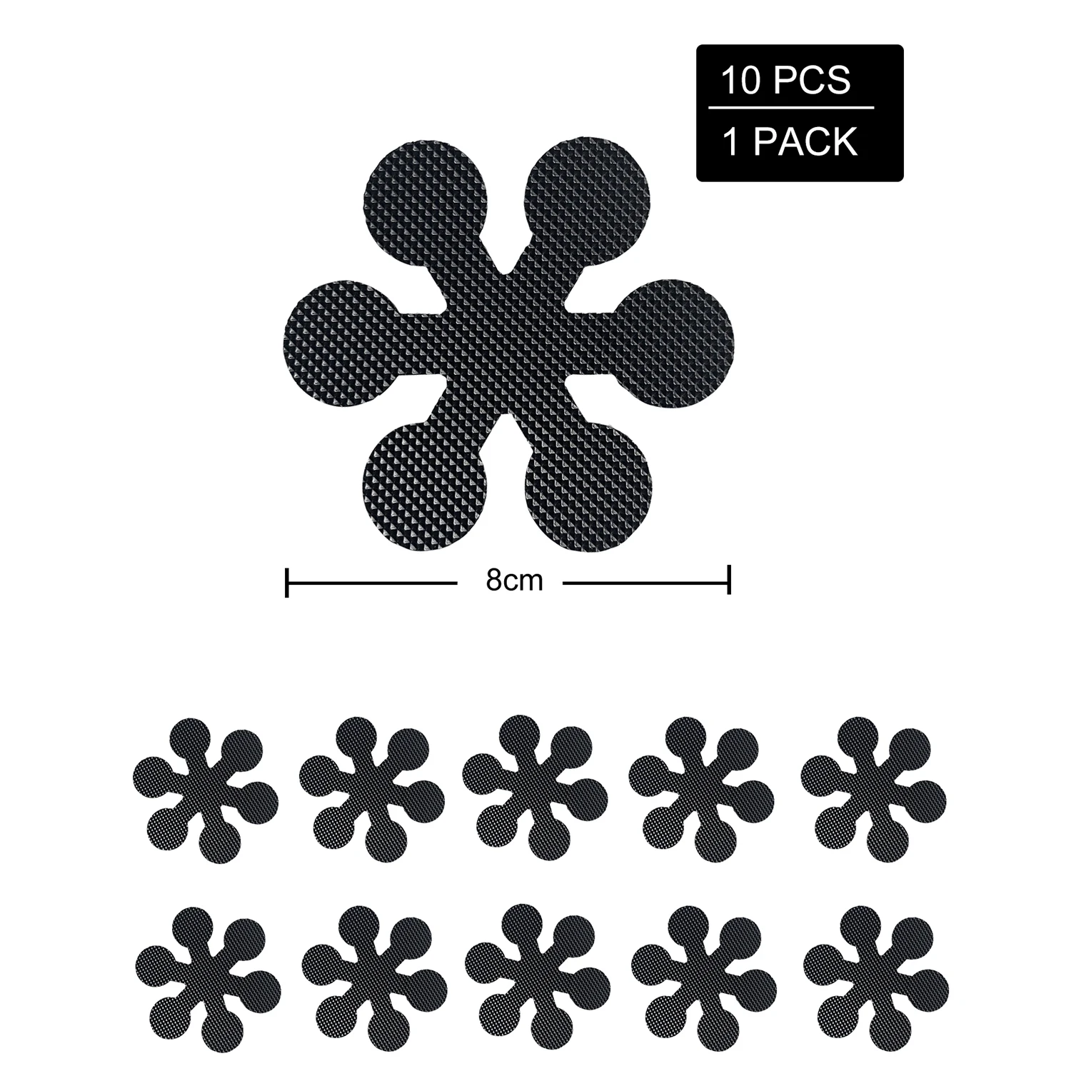10pcs Snowflake Shape Anti-slip Shower Tread Sticker Cartoon Foor Stickers Bathtub Anti Skid Tape Bathroom Kid's Anti Slip Mat thumbnail 4