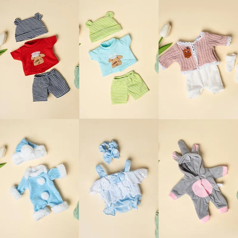 New Clothes Fit 30cm Doll Dress Jumpsuit Doll Clothing Accessories American Doll Accessories Fit For 12inch Baby Doll DIY Toys