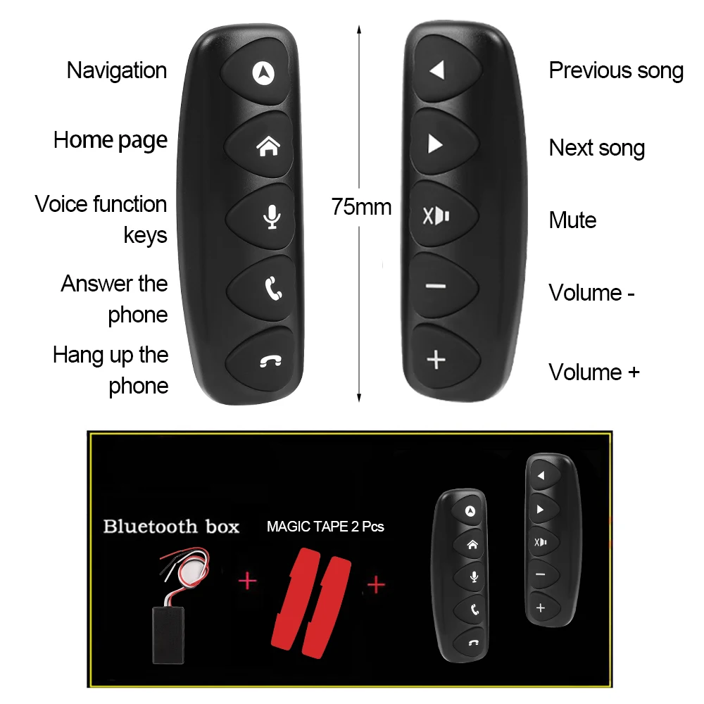 Wireless Car Steering Wheel Control Button 10 keys Luminous For Radio DVD GPS Multimedia Navigation Head Unit Remote Control thumbnail 4