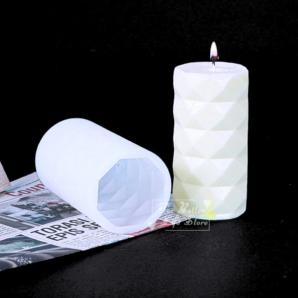 1PC 10 Style Cylindrical Hexagon Silicone Mold DIY Epoxy Resin Casting Mould UV Candle Home Decoration Jewelry Making Tools thumbnail 6