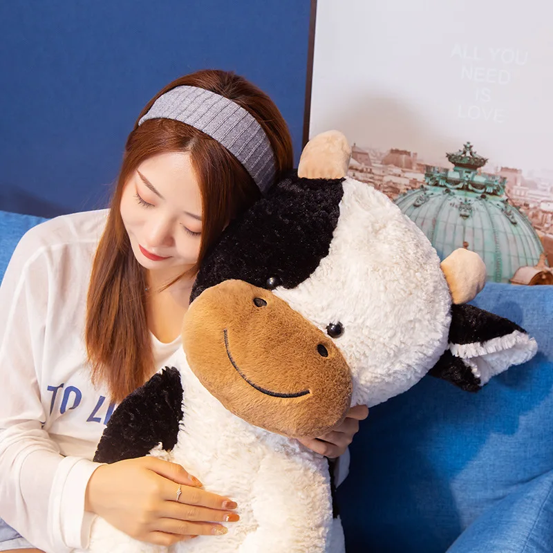 Nice 25CM-70CM Huggable Plush Cow Toy Lovely Cattle Plush Stuffed Animals Cattle Soft Doll Kids Toys Birthday Gift for Children thumbnail 5
