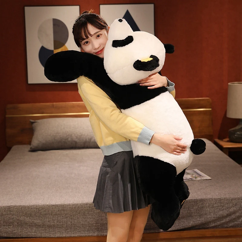 60cm-120cm Giant Panda Plush Toys Soft Sleep Pillow Cartoon Animal Bear Stuffed Baby Doll Classic Kids Birthday Christmas Gifts thumbnail 5