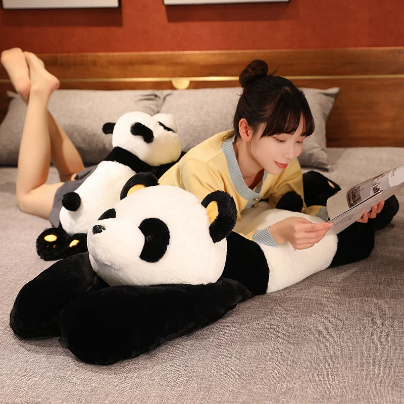 60cm-120cm Giant Panda Plush Toys Soft Sleep Pillow Cartoon Animal Bear Stuffed Baby Doll Classic Kids Birthday Christmas Gifts thumbnail 6